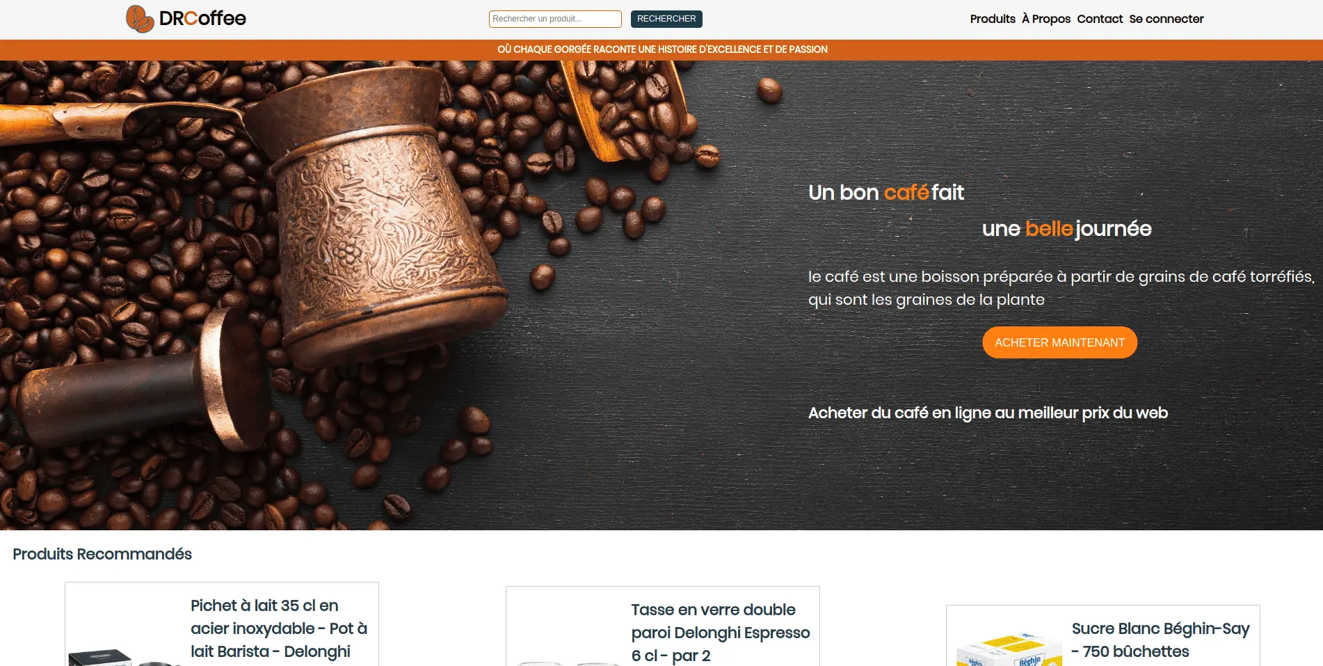 Coffee Store WebSite